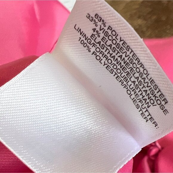 NINE WEST Fit & Flair Hot Pink Dress Sz 6 NWOT - Picture 5 of 5
